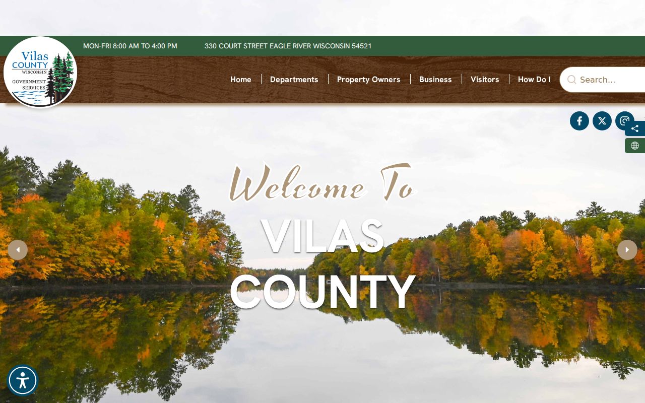 Vilas County criminal history government records homepage